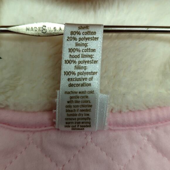 Nordstrom Baby Quilted Cotton Bunting Pink Size 6 Months - Picture 12 of 13